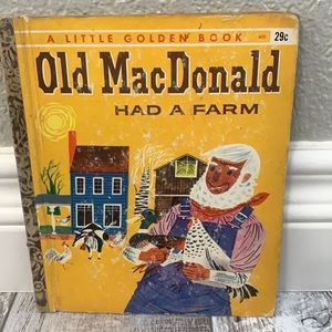 Vintage Golden Book Collectible Old Mac Donald Had A Farm 1960